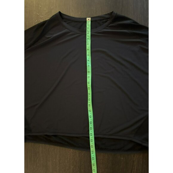 Lululemon Lean In W3AJXS Mesh Back Short Sleeve Top Size M - Picture 3 of 5